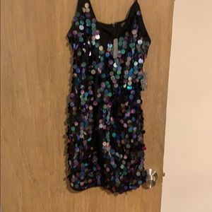 Black Sequin Dress